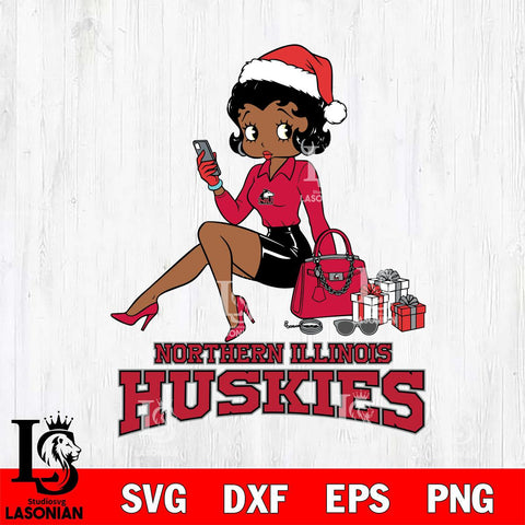 Northern Illinois Huskies Betty Boop Phone File Cut, NCAA SVG DXF EPS PNG PDF File, Digital Download , Criucut , Silhouette