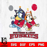 Northern Illinois Huskies Bluey & Bingo 2 Svg Eps Dxf Png File, NCAA svg, Digital Download, Instant Download