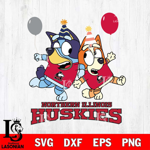 Northern Illinois Huskies Bluey & Bingo 2 Svg Eps Dxf Png File, NCAA svg, Digital Download, Instant Download