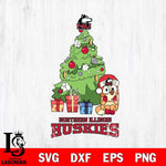 Northern Illinois Huskies Bluey Chilli Christmas Tree Svg Eps Dxf Png File, Digital Download