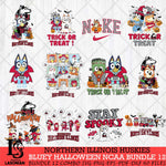Northern Illinois Huskies Bluey Halloween NCAA 12 SVG Eps Dxf Png File, Bundle NCAA svg, Digital Download, Instant Download