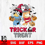 Northern Illinois Huskies Bluey Trick or Treat Halloween 2 Svg Eps Dxf Png File, Digital Download, Instant Download