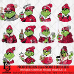 Northern Illinois Huskies Boujee Grinch NCAA Bundle 12 SVG Eps Dxf Png File, Digital Download, Instant Download