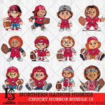 Northern Illinois Huskies Chucky Horror Bundle 12 SVG Eps Dxf Png File, Bundle NCAA svg, Digital Download, Instant Download
