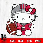 Northern Illinois Huskies Cute Hello Kitty Football 5 Svg Eps Dxf Png File, NCAA svg, Digital Download, Instant Download