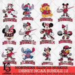 Northern Illinois Huskies Disney NCAA Bundle Svg PNG 12 Svg Eps Dxf Png File, Digital Download