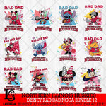 Northern Illinois Huskies Disney Rad Dad NCAA Bundle 12 SVG DXF EPS PNG FILE, BUNDLE NCAA Disney Father day File Cut,Digital Download,Instant Download,Disney Svg Files