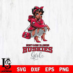 Northern Illinois Huskies Fashion Black Fan Girl Betty Boop, Svg Eps Dxf Png File, Digital Download