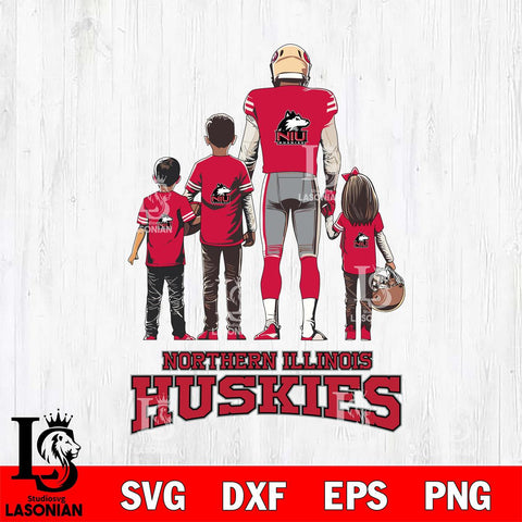 Northern Illinois Huskies Father Football SVG DXF EPS PNG FILE,NCAA SVG, Father day Digital Download,Instant Download, Silhouette