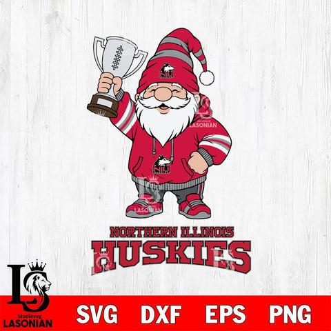 Northern Illinois Huskies Gnome Champion File Cut, NCAA SVG, Digital Download , Criucut , Silhouette