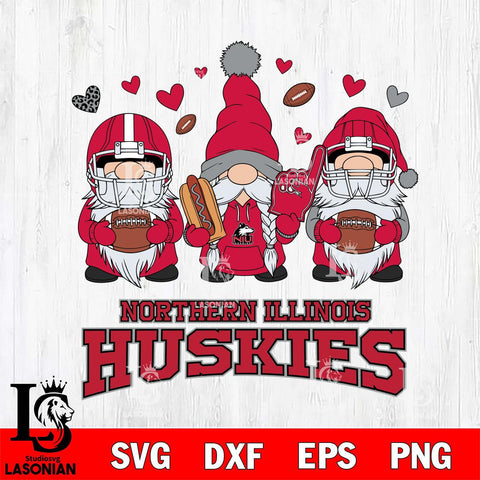 Northern Illinois Huskies Gnome Rugby File Cut, NCAA SVG, Digital Download , Criucut , Silhouette