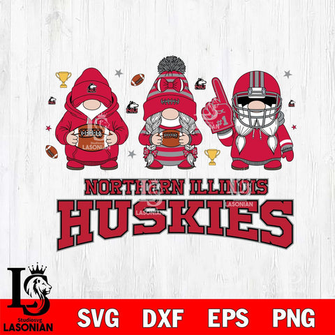 Northern Illinois Huskies Gnome #1 Football File Cut, NCAA SVG, Digital Download , Criucut , Silhouette