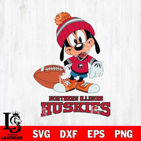 Northern Illinois Huskies Goofy Football SVG DXF EPS PNG FILE,NCAA svg ,Football Digital Download,Instant Download, Silhouette