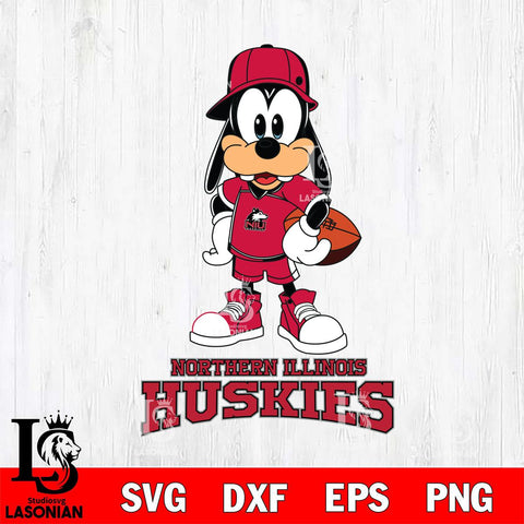 Northern Illinois Huskies Goofy rugby SVG DXF EPS PNG FILE,NCAA svg ,Football Digital Download,Instant Download, Silhouette