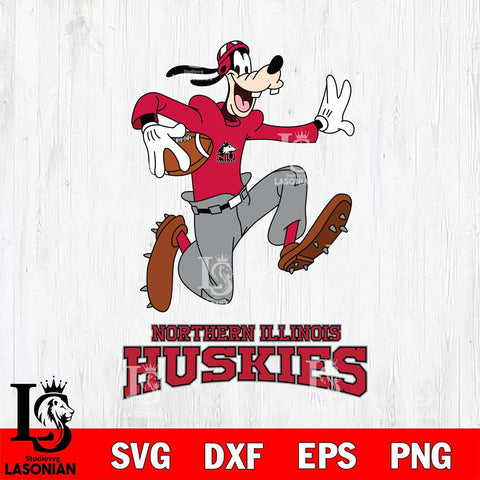 Northern Illinois Huskies Goofy rugby Sport SVG DXF EPS PNG FILE,NCAA svg ,Football Digital Download,Instant Download, Silhouette