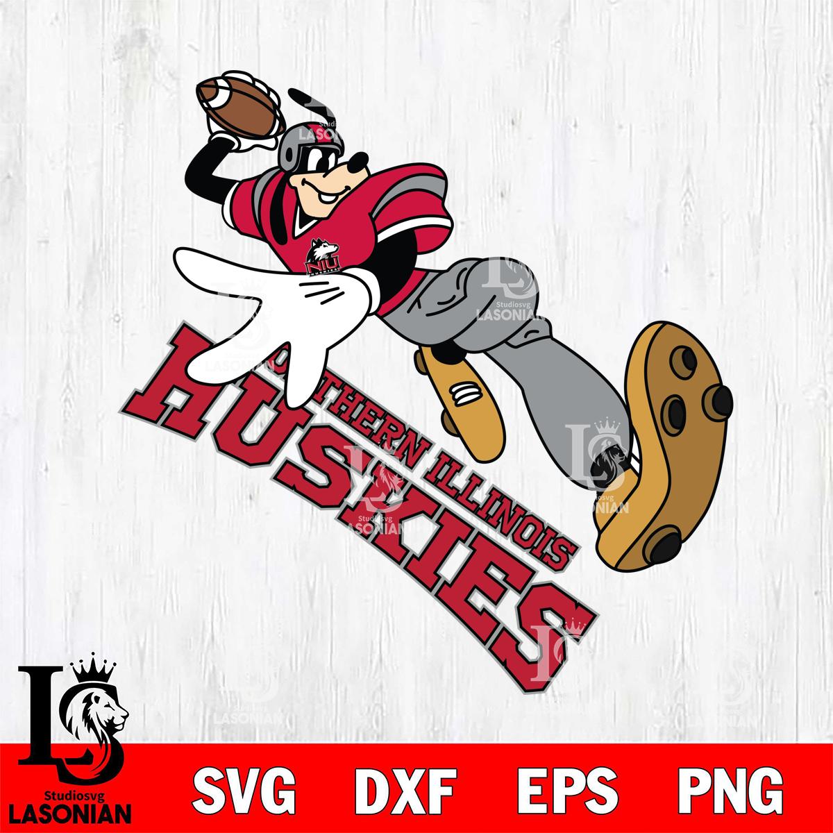 Northern Illinois Huskies Goofy rugby player – lasoniansvg