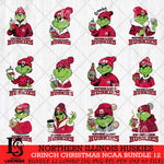 Northern Illinois Huskies Grinch Christmas NCAA Bundle 12 Svg Eps Dxf Png File,Cricut files, Digital Download, Instant Download