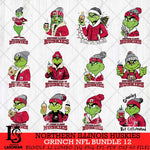 Northern Illinois Huskies Grinch NCAA Bundle 12 SVG Eps Dxf Png File, Digital Download, Instant Download