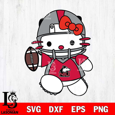 Northern Illinois Huskies Hello Kitty sport 11 Svg Eps Dxf Png File, NCAA svg, Digital Download, Instant Download