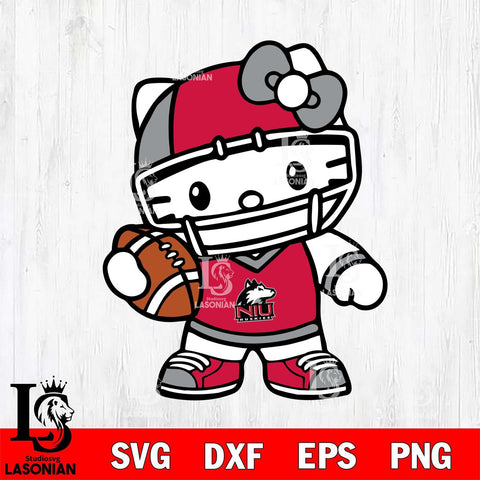 Northern Illinois Huskies Hello Kitty sport 2 Svg Eps Dxf Png File, NCAA svg, Digital Download, Instant Download