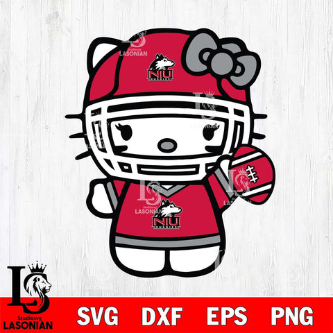 Northern Illinois Huskies Hello Kitty sport 6 Svg Eps Dxf Png File, NCAA svg, Digital Download, Instant Download
