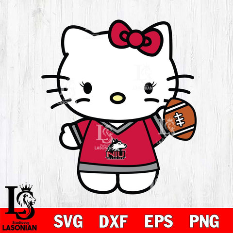 Northern Illinois Huskies Hello Kitty sport 7 Svg Eps Dxf Png File, NCAA svg, Digital Download, Instant Download