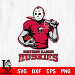 Northern Illinois Huskies Jason Voorhees 9 Svg Eps Dxf Png File, Digital Download