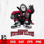 Northern Illinois Huskies Jason Voorhees Halloween SVG Svg Eps Dxf Png File, Digital Download, Instant Download