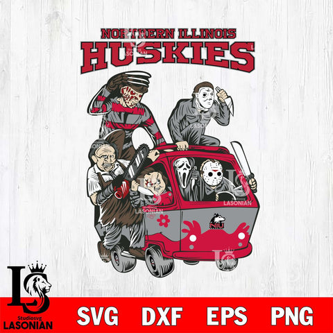 Northern Illinois Huskies Jason Voorhees Horror 10 Svg Eps Dxf Png File, NCAA svg, Digital Download, Instant Download