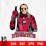 Northern Illinois Huskies Jason Voorhees Horror 3 Svg Eps Dxf Png File, NCAA svg, Digital Download, Instant Download