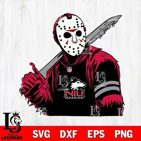 Northern Illinois Huskies Jason Voorhees Horror 7 Svg Eps Dxf Png File, NCAA svg, Digital Download, Instant Download