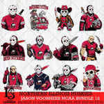 Northern Illinois Huskies Jason Voorhees Horror Bundle 12 SVG Eps Dxf Png File, bundle NCAA svg, Digital Download, Instant Download