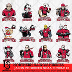 Northern Illinois Huskies Jason Voorhees NCAA Bundle 12 SVG Svg Eps Dxf Png File, Digital Download