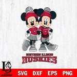 Northern Illinois Huskies Mickey And Minnie Mouse Football Svg Eps Dxf Png File, NCAA svg , File Cut , Digital Download , Instant Download, Cut Svg Files