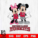 Northern Illinois Huskies Mickey Minnie Mouse Sport Svg Eps Dxf Png File, NCAA svg , File Cut , Digital Download , Instant Download, Cut Svg Files