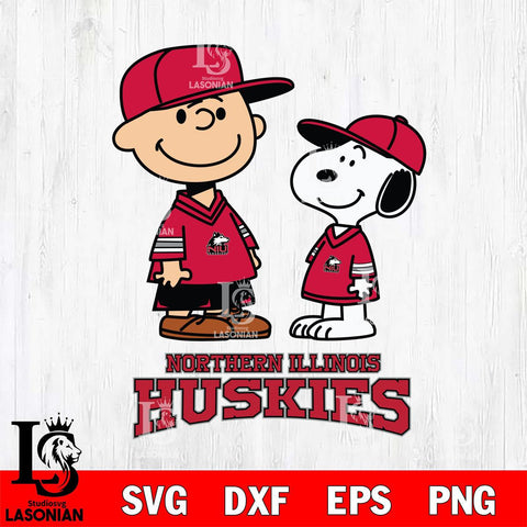 Northern Illinois Huskies Peanuts Snoopy Football SVG DXF EPS PNG FILE,Snoopy File Cut, NCAA Digital Download,Instant Download,Christmas Silhouette