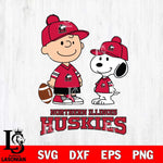 Northern Illinois Huskies Peanuts Snoopy Friends Football SVG DXF EPS PNG FILE,Snoopy File Cut, NCAA Digital Download,Instant Download,Christmas Silhouette