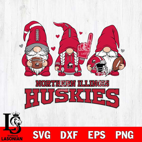 Northern Illinois Huskies Rugby Gnome File Cut, NCAA SVG, Digital Download , Criucut , Silhouette