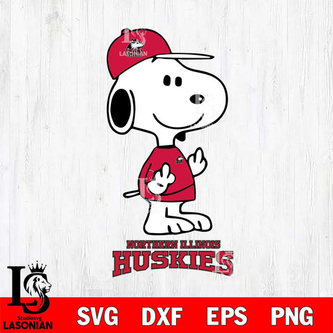 Northern Illinois Huskies Snoopy Sport 8 Svg Eps Dxf Png File, Digital Download