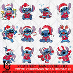 Northern Illinois Huskies Stitch Christmas NCAA Bundle 12 Svg Eps Dxf Png File, Digital Download, Instant Download