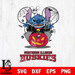 Northern Illinois Huskies Stitch Horror Halloween Svg Eps Dxf Png File, Digital Download, Instant Download