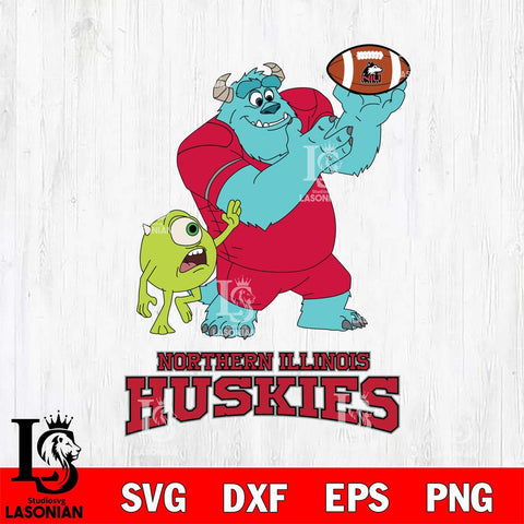 Northern Illinois Huskies Sully & Mike Football Cricut,Christmas SVG DXF EPS PNG FILE, NCAA Digital Download,Instant Download, Silhouette