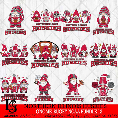 Northern Illinois Huskies  Gnome Football NCAA Bundle File Cut, NCAA SVG, Digital Download , Criucut , Silhouette
