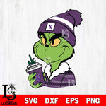 Northwestern Wildcats Boujee Grinch Svg Eps Dxf Png File, Digital Download, Instant Download