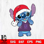 Northwestern Wildcats Cute Stitch Christmas Svg Eps Dxf Png File, Digital Download, Instant Download