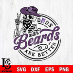 Northwestern Wildcats Dad With Beard Are Better Svg Eps Dxf Png File, Digital Download, Instant Download