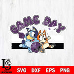 Northwestern Wildcats Game Day Bluey Svg Eps Dxf Png File, Digital Download, Instant Download