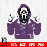 Northwestern Wildcats Ghostface Scream Football Halloween Svg Eps Dxf Png File, NCAA svg, Digital Download, Instant Download