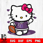 Northwestern Wildcats Hello Kitty sport 10 Svg Eps Dxf Png File, NCAA svg, Digital Download, Instant Download