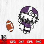 Northwestern Wildcats Hello Kitty sport 12 Svg Eps Dxf Png File, NCAA svg, Digital Download, Instant Download